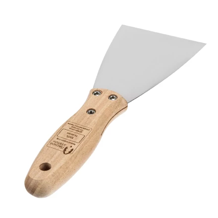 Шпательная лопатка из нержавеющей стали, 80 мм, буковая рукоятка, EFP Matrix 85615 купить в Челябинске