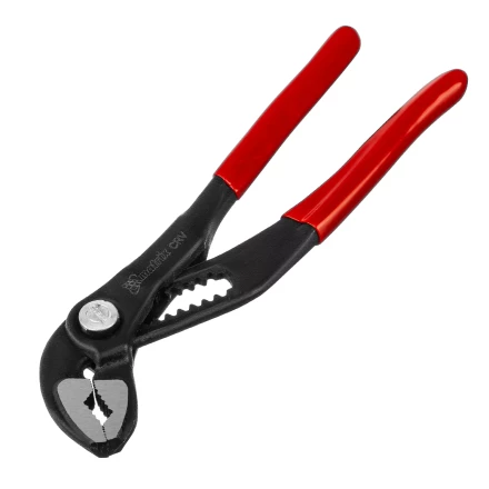 Клещи переставные 180 мм Matrix, кнопочный механизм, хром-ванадий, обливные рукоятки 17925 купить в Челябинске