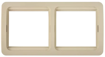 Панель СВЕТОЗАР &quot;ГАММА&quot; двойная горизонтальная, цвет бежевый SV-54146-B купить в Челябинске