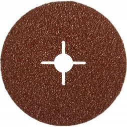 Круг шлифовальный ЗУБР "ПРОФИ" фибровый, для УШМ, P24, 180х22мм, 5 листов 35585-180-024