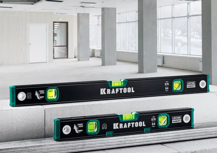 Профессиональный магнитный уровнь с зеркальным глазком KRAFTOOL 34785-200 купить в Челябинске