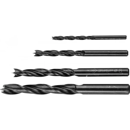 ЗУБР. Набор сверл по дереву, 4шт, 4-6-8-10 мм 29421-H4 купить в Челябинске