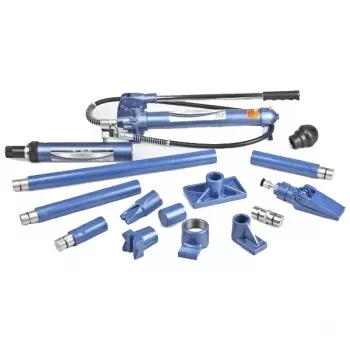 Растяжка гидравлическая 4 т набор из 16 предметов 7 сменных насадок в пластиковом кейсе Stels 51354 купить в Челябинске