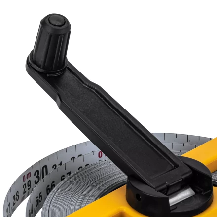 Рулетка геодезическая Denzel 30 м х 13 мм, открытый корпус, металлическая лента 31491 купить в Челябинске