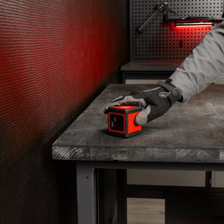 Лазерный уровень MTX XQB RED Basic SET, 10 м, красный луч, батарейки, резьба 1/4&quot; 35018 купить в Челябинске