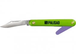 Нож садовый 150 мм складной окулировочный пластиковая рукоятка пластиковый расщепитель PALISAD 79010