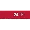 Полотно ЗУБР "МАСТЕР" по металлу 24 TPI  (шаг 1.0мм), Универсальное, 10шт 15853-24-10 купить в Челябинске