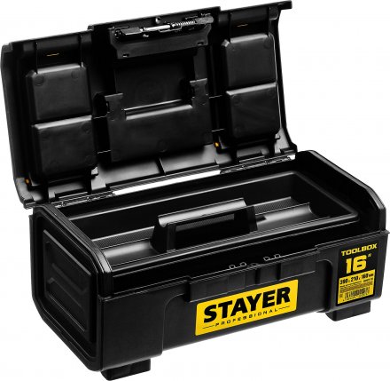 Ящик для инструмента &quot;TOOLBOX-16&quot; пластиковый, STAYER Professional 38167-16 купить в Челябинске