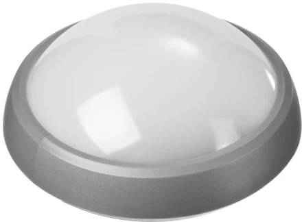 Светильник STAYER &quot;PROFI&quot; PROLight светодиодный, влагозащищенный IP65, пластиковый корпус, PC, влагозащищенный, круг, металлик, 4000К, 7(60Вт) 57362-60-S купить в Челябинске