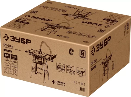 ЗУБР d 254 мм, 1900 Вт, распиловочный станок с удлинителем (СРЦ-254су) купить в Челябинске