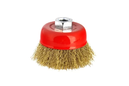 Кордщетка HAMMER чаша 65мм для УШМ гофрированная латунированная сталь (207-101) купить в Челябинске