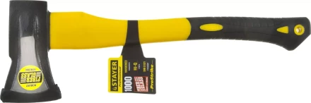 Топор-колун STAYER &quot;PROFESSIONAL&quot; кованый с двухкомпонентной фиберглассовой рукояткой, &quot;ушастый&quot;, 1кг/450мм 20623-10 купить в Челябинске