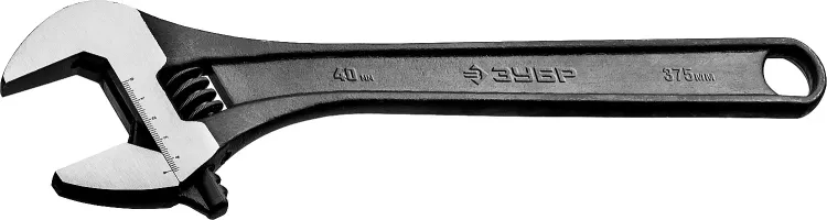 ЗУБР 375/40 мм, разводной ключ (27251-37) купить в Челябинске