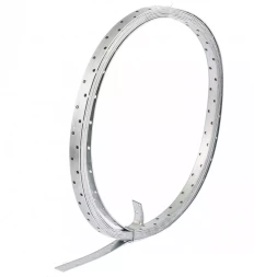 Лента перфорированная монтажная 2 мм LM 2см х 10м отверстие 4,5–5 мм цинк Россия Сибртех 46579