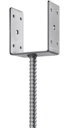 ЗУБР ОС-U, 101 x 120 x 60 мм, U-образное основание столба (310286-100) купить в Челябинске