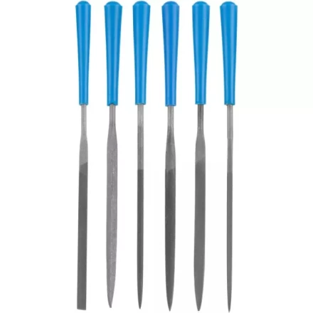 Набор ЗУБР &quot;ЭКСПЕРТ&quot;: Надфили, пластмассовая ручка, насечка 2 = Бархатная, с чехлом, 100мм, 6шт 16022-2-H6 купить в Челябинске