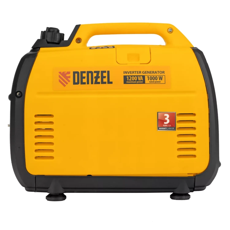 Генератор инверторный Denzel GT-1200iS, 1.2 кВт, 230 В, бак 2.4 л, закрытый корпус, ручной старт купить в Челябинске