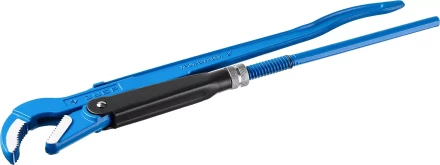 Ключ трубный рычажный ЗУБР &quot;ПРОФЕССИОНАЛ&quot;, изогнутые губки, цельнокованый, Сr-V, № 3,  2&quot; 27337-3_z01 купить в Челябинске