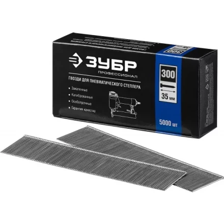 Гвозди тип 300, 35 мм, особотвердые, ЗУБР &quot;ПРОФЕССИОНАЛ&quot; 31830-35, 5000 шт 31830-35 купить в Челябинске