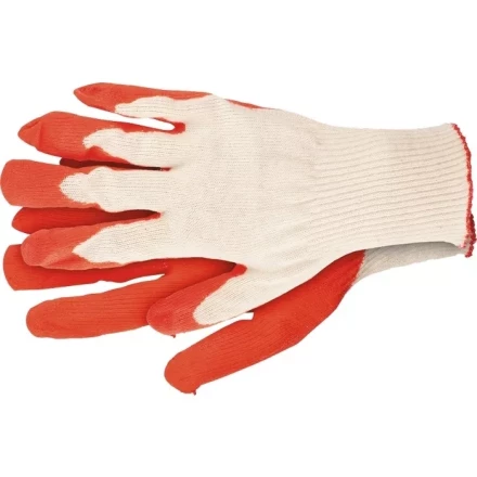 Перчатки х/б облив из натурального латекса 13 класс артикул 67856 купить в Челябинске