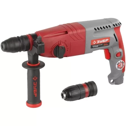 Перфоратор ЗУБР, SDS-plus, БЗП , 650 Вт, кейс ЗП-650ЭК купить в Челябинске