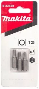 Биты Makita Тоrх Т25 25мм 3шт (B-23628) купить в Челябинске