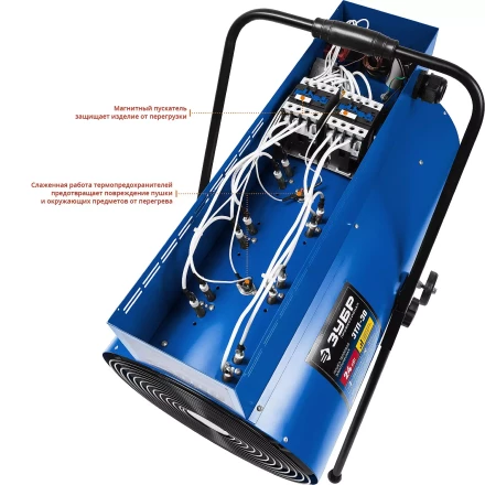 Пушка тепловая круглый корпус ЗТП-30 серия ПРОФЕССИОНАЛ купить в Челябинске