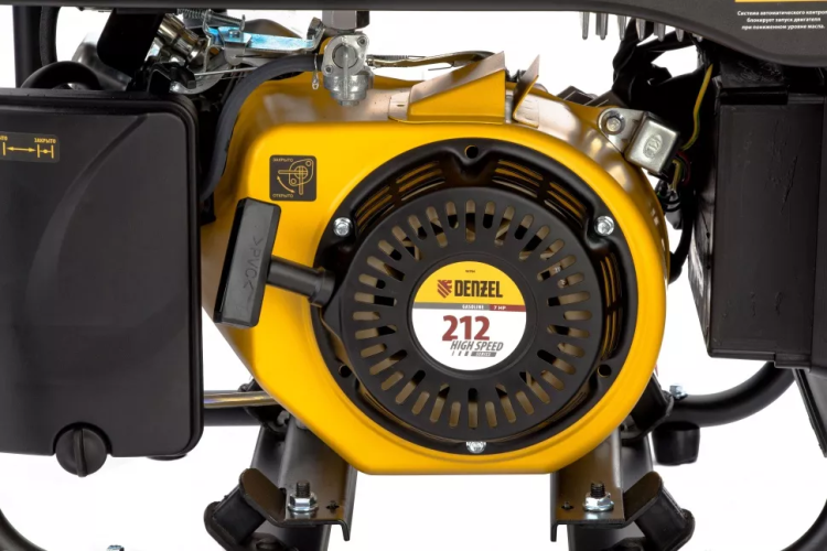 Генератор инверторный GT-2500iF, 2.5 кВт, 230 В, бак 5 л, открытый корпус, ручной старт Denzel 94704 купить в Челябинске