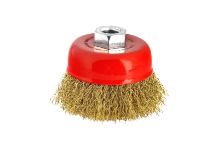 Кордщетка HAMMER чаша 75мм для УШМ гофрированная латунированная сталь (207-102) купить в Челябинске