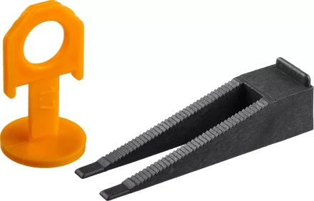 ЗУБР СВП, комплект: 1,7 мм, клин + зажим 250 + 250 шт, система выравнивания плитки (3385-H250) купить в Челябинске