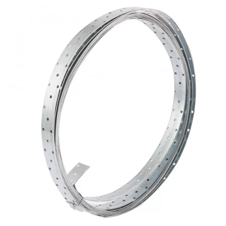 Лента перфорированная монтажная 2 мм LM 3см х 10м отверстие 4,5–5 мм цинк Россия Сибртех 46581 купить в Челябинске