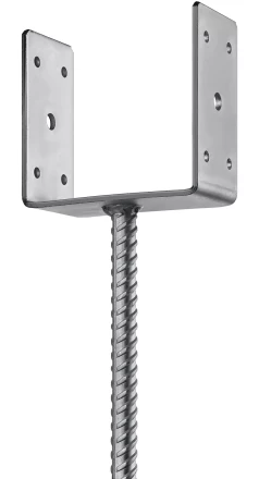 ЗУБР ОС-U, 121 x 120 x 60 мм, U-образное основание столба (310286-120) купить в Челябинске