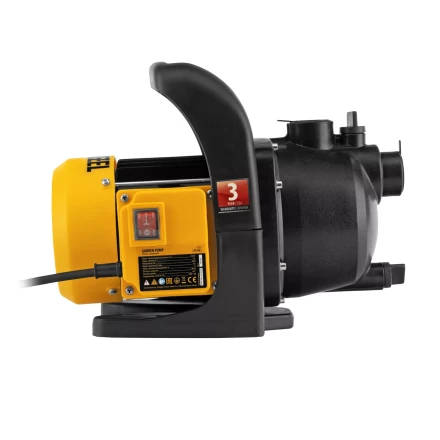 Садовый поверхностный насос Denzel GPL600, 600 Вт, 3000 л/ч, подъем 35 м, пластик 97301 купить в Челябинске