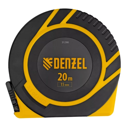 Рулетка геодезическая Denzel 20 м х 15 мм, закрытый корпус, фиберглассовая лента, 31290 купить в Челябинске