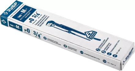 Ключ трубный рычажный ЗУБР &quot;ПРОФЕССИОНАЛ&quot;, прямые губки, цельнокованый, Сr-V, № 0,  3/4&quot; 27335-0_z01 купить в Челябинске