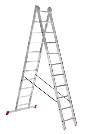 Лестница 2-х секционная алюминиевая 2*12 1013300 купить в Челябинске