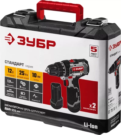 Дрель-шуруповерт 2 АКБ ДШЛ-121 КН серия СТАНДАРТ купить в Челябинске