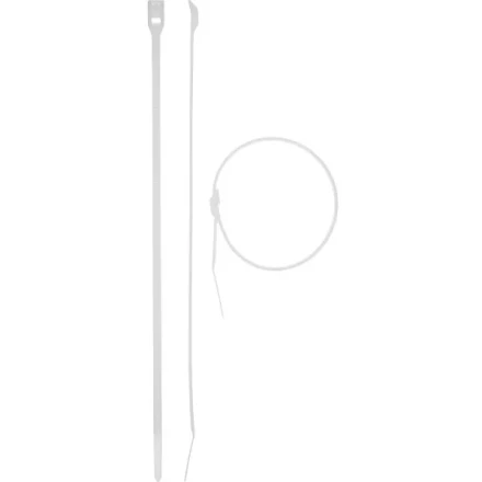 Кабельные стяжки белые КОБРА, с плоским замком, 2.5 х 155 мм, 50 шт, нейлоновые, ЗУБР 30930-25-155 купить в Челябинске