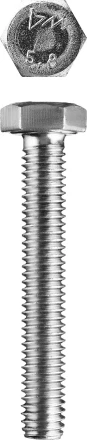 Болт ЗУБР &quot;МАСТЕР&quot; с шестигранной головкой, ГОСТ 7798-70, класс прочности 5.8, оцинкованный, M20x160мм, 5кг 303080-20-160 купить в Челябинске