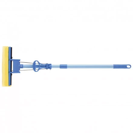 Швабра отжимная 115 см губка PVA 27 x 5,5 x 6 см телескопическая рукоятка голубая Elfe 93516 купить в Челябинске