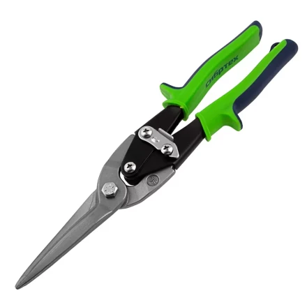 Ножницы по металлу Сибртех 78339, удлиненные, 285 мм, пряморежущие, двухкомпонентные обрезиненные рукоятки купить в Челябинске