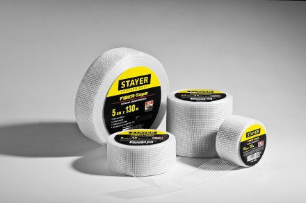 Серпянка самоклеящаяся FIBER-Tape, 5 см х 130м, STAYER Professional 1246-05-130 1246-05-130_z01 купить в Челябинске