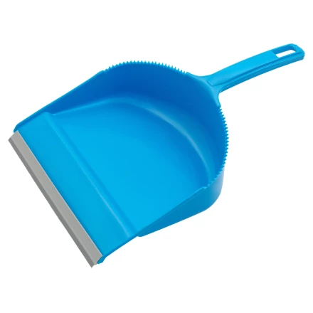 Набор: совок с кромкой 330 x 225 мм и щетка-сметка 285 мм, голубой, Home Palisad 933105 купить в Челябинске
