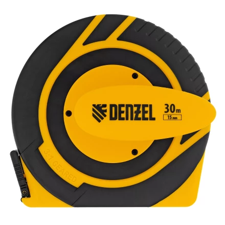 Рулетка геодезическая Denzel 30 м х 15 мм, закрытый корпус, фиберглассовая лента 31291 купить в Челябинске