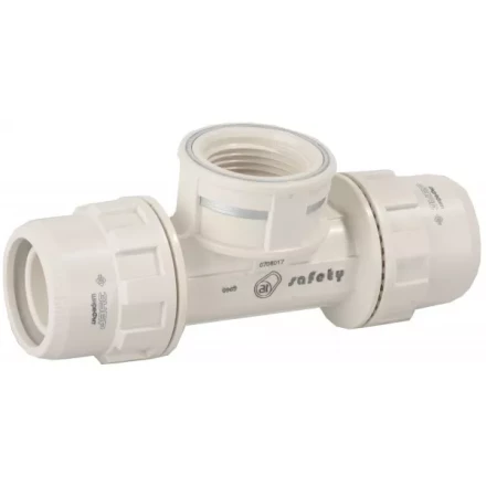 Тройник ЗУБР &quot;ШиреФит&quot; переходной &quot;штуцер с гайкой - внутренняя резьба - штуцер с гайкой&quot;, 26мм-3/4&quot;-26мм 51502-26-3/4-26 купить в Челябинске