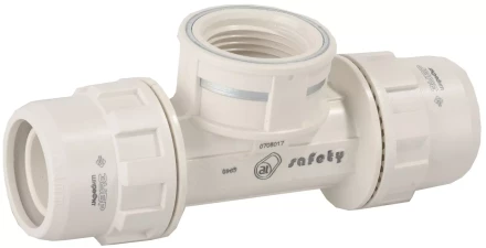 Тройник ЗУБР &quot;ШиреФит&quot; переходной &quot;штуцер с гайкой - внутренняя резьба - штуцер с гайкой&quot;, 26мм-3/4&quot;-26мм 51502-26-3/4-26 купить в Челябинске