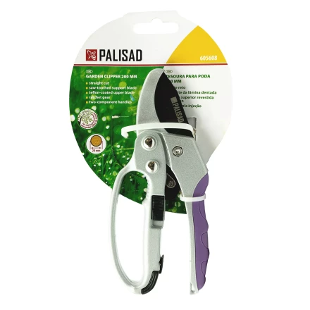 Секатор прямого реза Palisad, 200 мм, храповой механизм, металлические обрезиненные рукоятки, Luxe 605608 купить в Челябинске