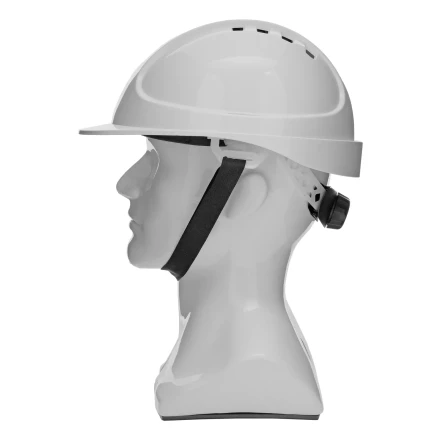 Каска защитная ударопрочная Denzel 89204, ABS/PC, плавная регулировка, модель «Форвард» (К-05),белая купить в Челябинске