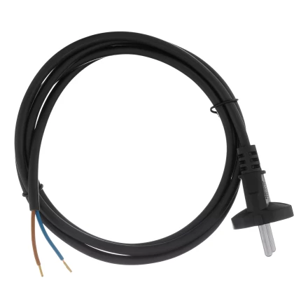 Шнур сетевой Denzel Energy Series, ПВС, 1,5 м, 2 x 1 мм, с неразборной вилкой, черный, 3 м, 37661 купить в Челябинске