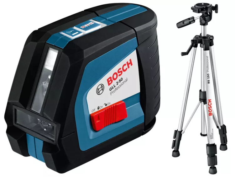 Нивелир лазерный Bosch GLL 2-50 + штатив BS 150 купить в Челябинске